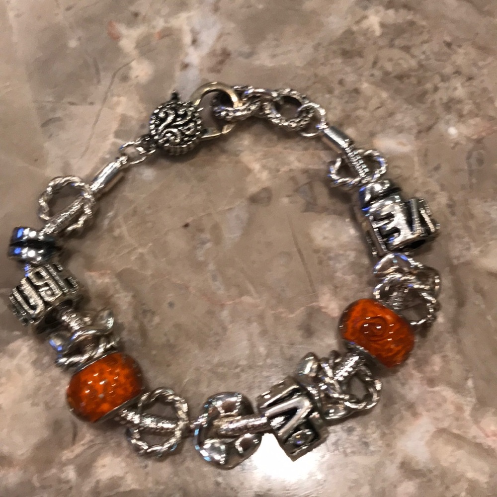 NWOT silver charm bracelet.